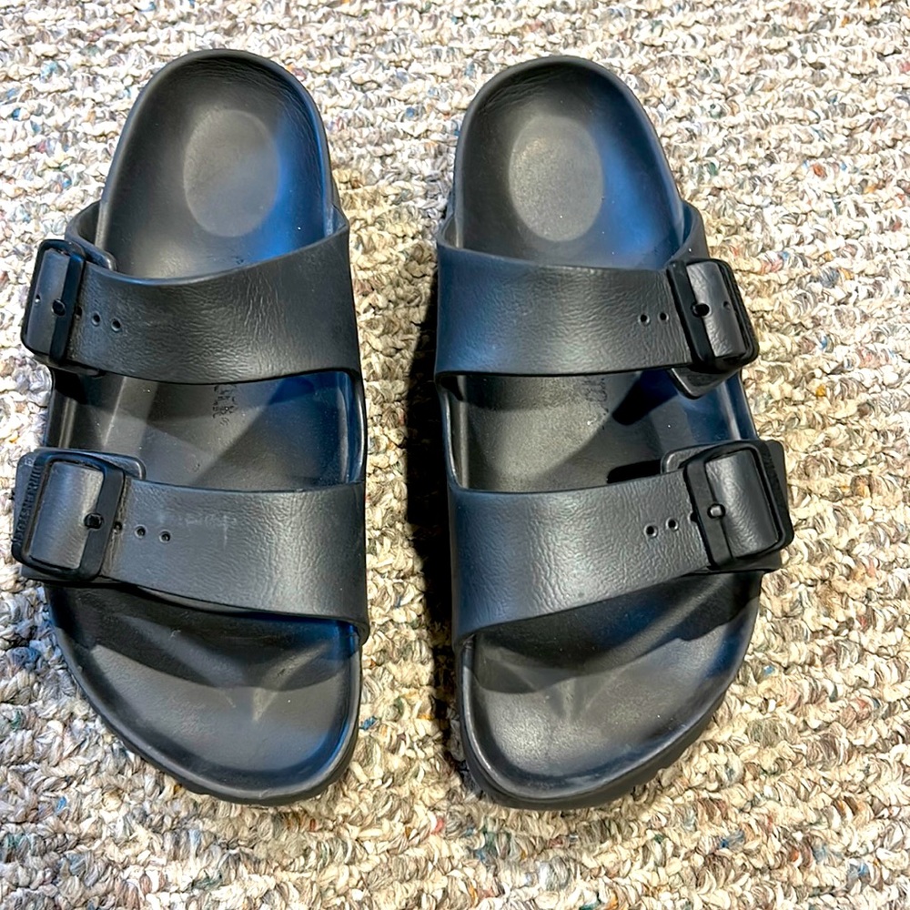 Birkenstock EVA size 40 in grey metal